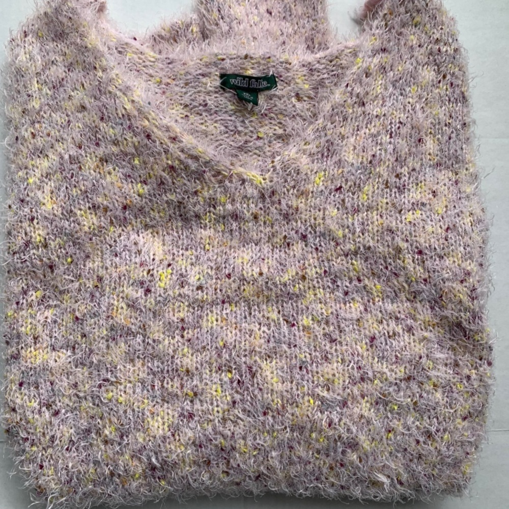 Multicolored Fuzzy Sweater